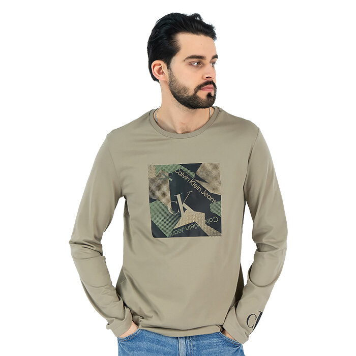 Calvin Klein - T-Shirt mit langen Ärmeln